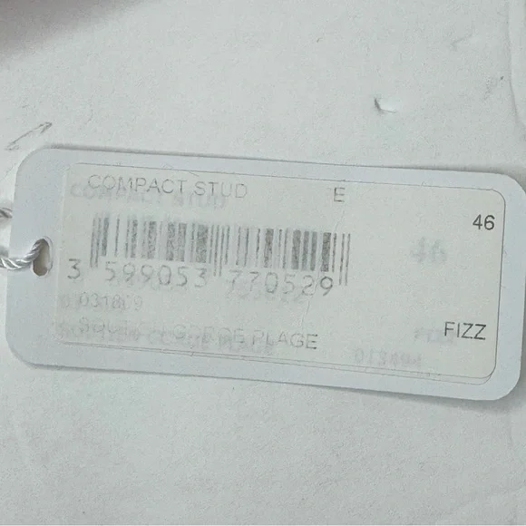 NWT ERES “Compact Stud” Full Cup Triangle Bikini Top Braided Circle Pink Size 14 - Picture 15 of 16